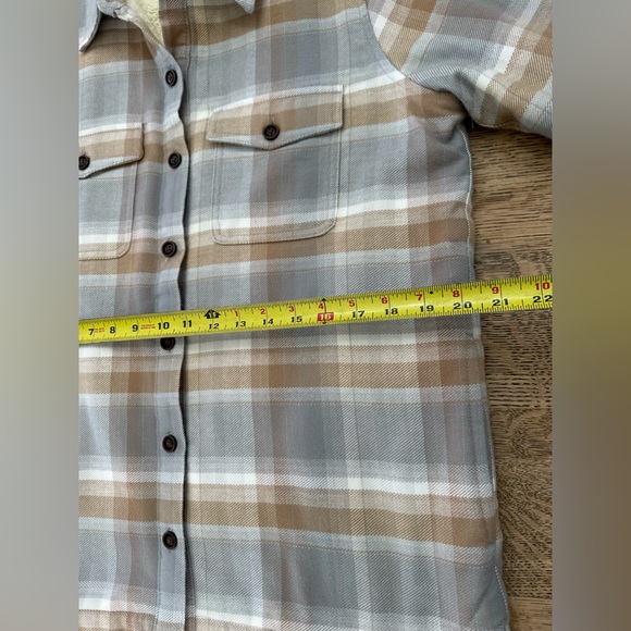 Marmot Ridgefield Sherpa Plaid Flannel Shacket Jacket Shirt medium - Picture 14 of 15